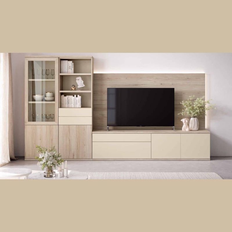 Composición salón con vitrina - 19 Aura
