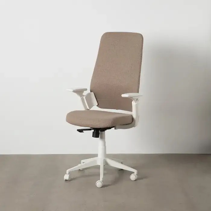 silla oficina ruedas color taupe