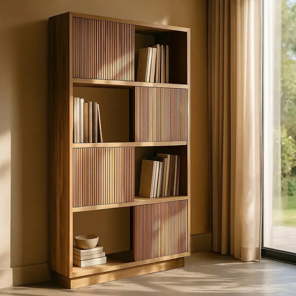 mueble auxiliar natural madera de teca