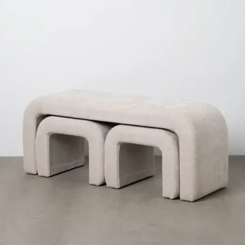 Banco beige (set 3)