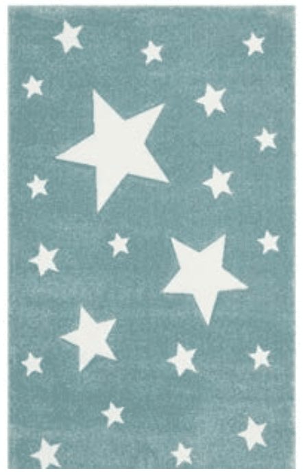 alfombra colorful estrellas azul