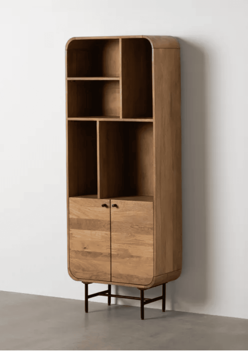 armario o mueble auxiliar natural madera de mango
