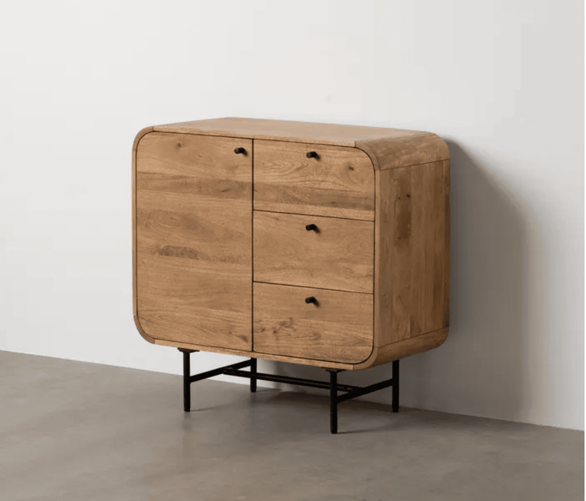 mueble auxiliar natural madera de mango - aparador