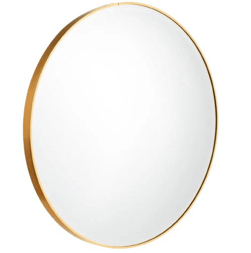 Espejo oro aluminio-cristal