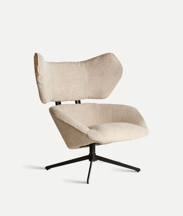 Sillón Giratorio Bouclé Privas